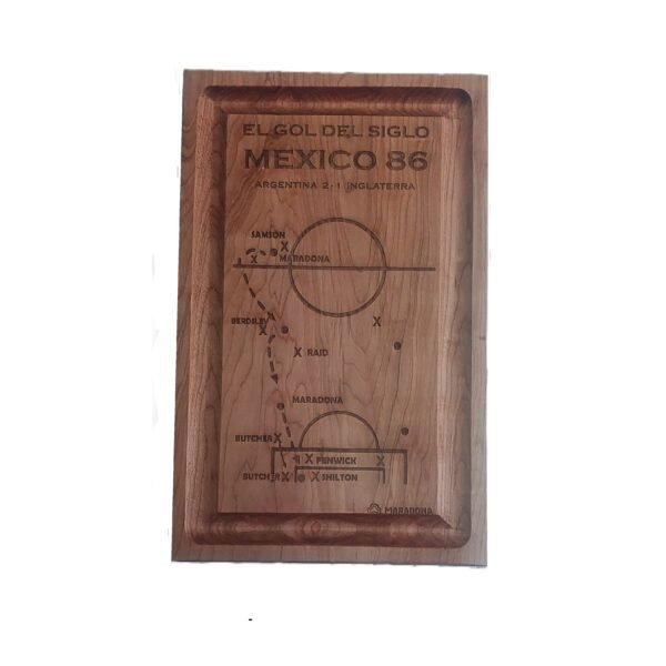 TABLA PARA PICAR CHICA GRABADAS, Madera Lenga - MARADONA - Image 3
