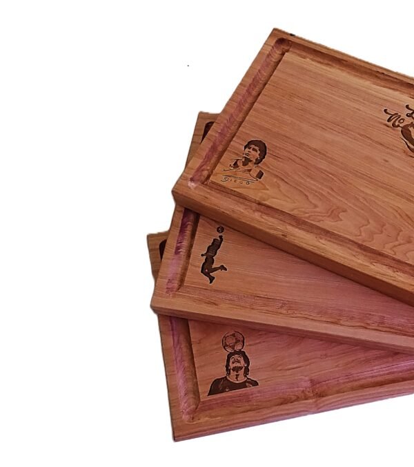 TABLA DE PICAR GRABADAS Madera Lenga - MARADONA
