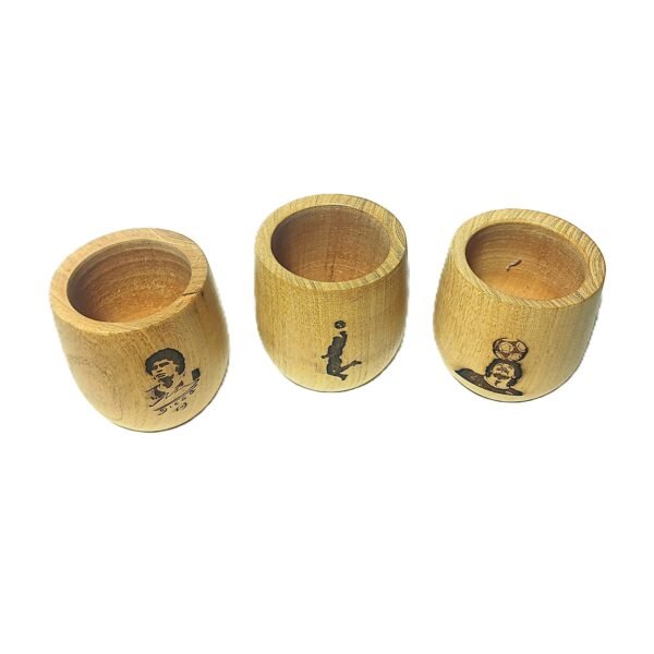 MATE EN MADERA CALDEN CON BOMBILLA - MARADONA - Image 6