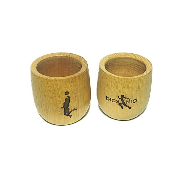 MATE EN MADERA CALDEN CON BOMBILLA - MARADONA - Image 11