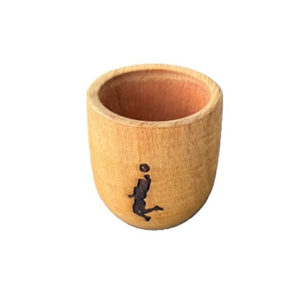 MATE EN MADERA CALDEN CON BOMBILLA - MARADONA - Image 15